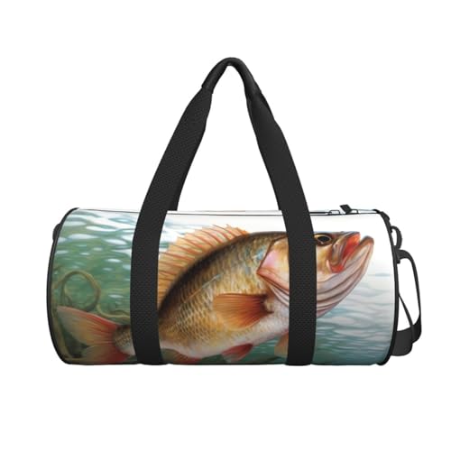 Travel Bag For Women,Fish Print Personal Item Duffle Bags,Weekend Travel Duffel Tote Bag,Travel Sport Gym Bag For Men,Airplane Travel Essentials For Flying2