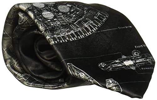 Star Wars Men's Millennium Falcon Tie, black, One Size