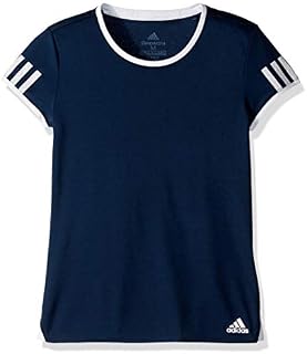 adidas Junior Girls' Club Tennis Tee, Collegiate Navy, Medium