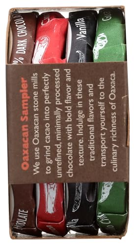 Taza Chocolate Organic Mexicano Disc Stone Ground, Oaxacan Variety Pack, 1.35 Ounce (4 Count), Vegan