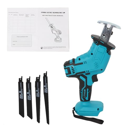 Wireless Electric Reciprocating Saw For 18V Makita Battery Wood Cutting With 4 Blades Cutting Cordless