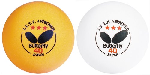 Butterfly ITTF Aproved 3-Star 40mm Table Tennis Balls (12-Pack)