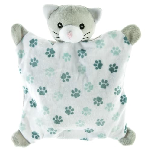 Pelucho - Bouillotte Bébé Chat - Bien-Être, Chaleur et Douceur - Micro-Ondable - Grains de Blé et Fleurs de Lavande - Fabriquée en France