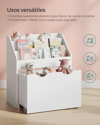 Variante de SONGMICS estanteria montessori 3 compartimentos Blanco Nube