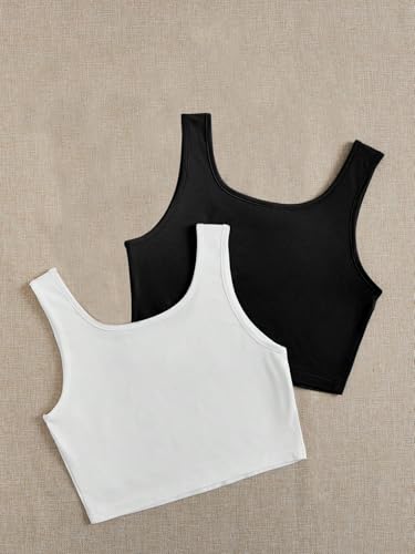 Image of Toochki Top for Women | Spandex | Crop | Black White Beige | Short | Western| Pack of 3 Tops | Tunics
