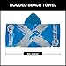 Northwest Detroit Lions NFL Cross Out Youth Hooded Micro Fiber Towel 22 x 51 Inches