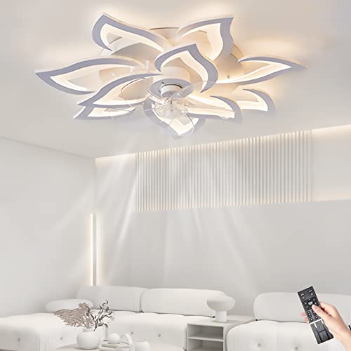 Ventilateur de plafond silencieux 81 cm avec lumière variable et télécommande CC