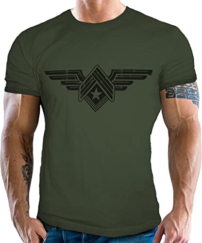Gasoline Bandit Army Herren T-Shirt: Sky Wings USAF Logo
