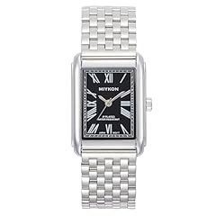 Silver Bracelet, Black Dial