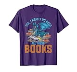 Funny Dragon Book Reading Gift Mythical Creature Dragon T-Shirt