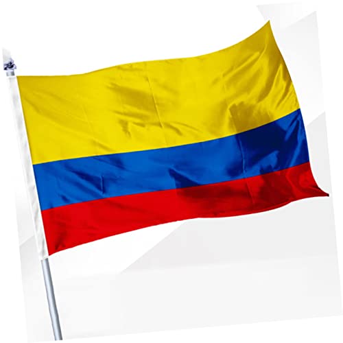 Drapeaux colombiens légers en polyester à suspendre, pack de 3 - 5