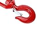 NORJIN 3T Swivel Hook, Grade 80 Crane Swivel Hook with Latch Forged Alloy Steel Swivel Eye Hook for Industry, Ship, Building, 6600lbs Working Load Limit