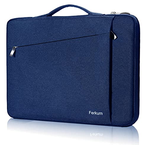 Ferkurn パソコン ケース 11.6 12 12.5 インチ PCケース 衝撃吸収 パソコンバッグ タブレット ケース 撥水加工 手提げカバン パソコンケース 持ち歩き 通勤 ビジネス ラップトップ クロームブック 12.3-13" Surface Pro 9 8 7 X/Surface laptop go 12.4/iPad Pro 12.9/Dynabook C1/NEC Chromebook y3 y2/dell chromebook 3100/Macbook 11 Air 12/Lenovoレノボ 300e IdeaPad/Acer Spin 511 311/Fujitsu/ASUS/HP Chromebook 11 12.1/Let's note12.1 対応 PCインナーバッグ (ブルー)