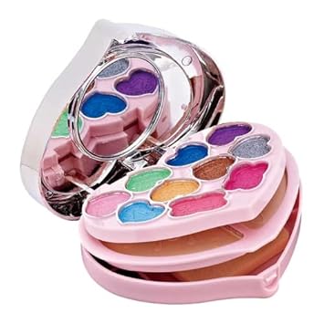 Makeup Kit for Girls Full Kit Eye shadow Lip Gloss Mirror Contour Powder Combination Palette Random-Design Random-Color Pack of 1