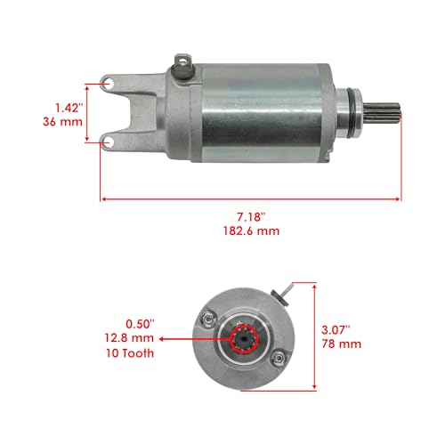 Caltric Starter Motor Compatible with Kawasaki Ninja ZX6R ZX600 1995-2002 21163-1304 miniatura 2