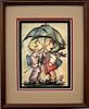 Honey Buns Under The Umbrella - Paper Tole 3D Decoupage Craft Kit Size 6x8 inches K51312 (The Additional Pictures Show Examples of This Craft Kit Assembled and Framed in a Shadow Box Frame) #4