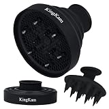 Collapsible Hair Dryer Diffuser + Scalp Massager Shampoo Brush- Silicone Blow Dryer Diffuser Attachm