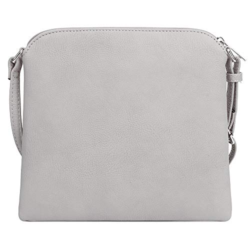 Image of SG SUGU Lightweight Medium Crossbody Bag Shoulder Bag with Tassel and Zipper Pocket