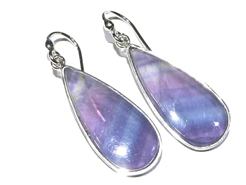 Boucles d'oreilles fluorine argent 925 le cadeau d'anniversaire idéal