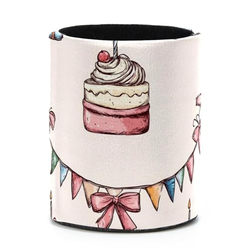 CDGIRUOWUNV Birthday cream cakes gift (1) Pen Pencil Pot Container ...