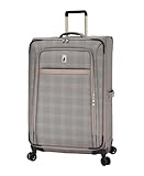 London Fog Brentwood IV 29' Expandable Spinner Softside Suitcase, Rose Charcoal