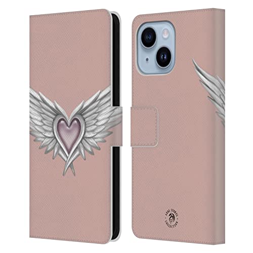 Étui portefeuille iPhone 14 Plus Anne Stokes housse protection clapet simili cuir motif ange