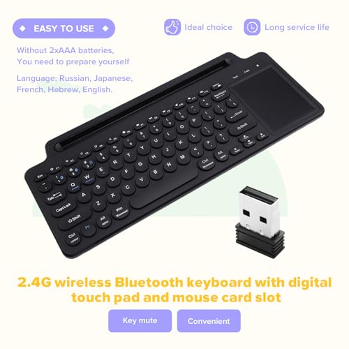 Clavier Bluetooth multi-dispositif et souris sans fil 2.4G ordinateur portable - 3