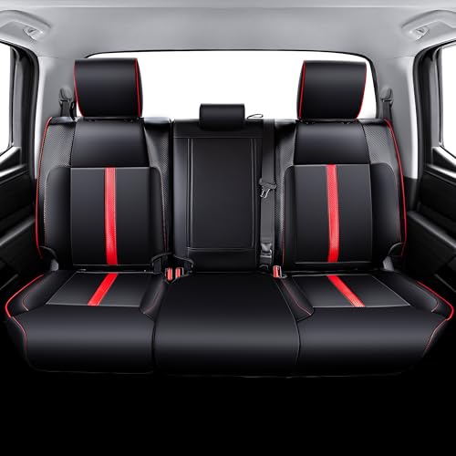 Image of Carlimeki Leather Seat Covers Custom Fit for Tundra 2022-2027 CrewMax