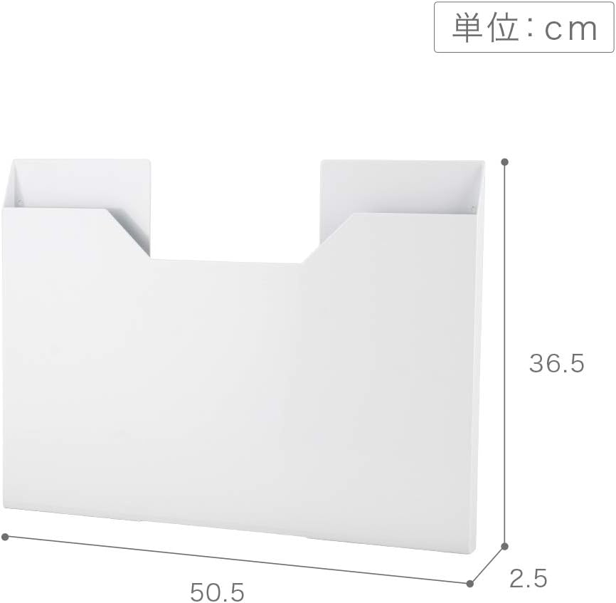 Slim White Magnetic Steel Placemat Organizer