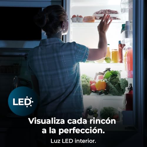 Cecotec Frigorífico Combi Bolero CoolMarket Combi 250 Dark E. Clase Energética E Frigorífico Combi Inox Oscuro 180X55Cm, 250L, No Frost, Multi Air Flow Y Cajón Humidity Box - imagen 14