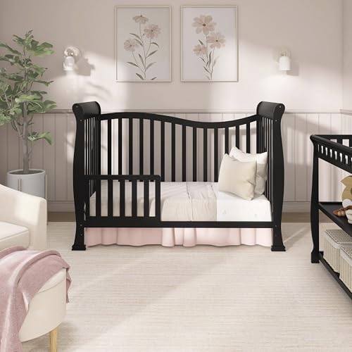 Image of Dream On Me Violet 7 in 1 Convertible Life Style Crib, Black