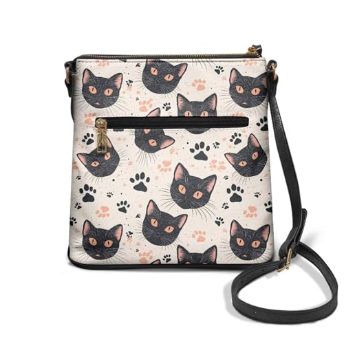 Image of Leather Purses for Women, Leather Hobo Bags for Women Travel Sling Purse Triple Zippered Pockets Shoulder Bag
