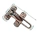 2 PCS Swing Bar Door Lock,ULIFESTAR Top Lock for Front Door Stainless Steel Door Latch Door Bolt,Barn Door Lock Shed Lock Fence Door Lock Hardware with Installation Screws Antique Copper