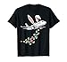 Easter Airplane Bunny Eggs Aircraft Pilot Men Women Kids T-Shirt