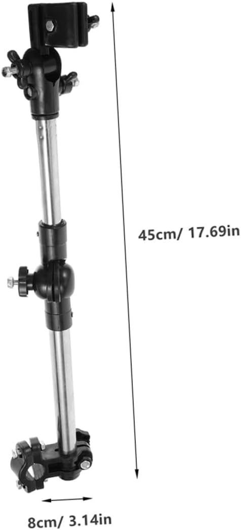 Toddmomy 2pcs Umbrella Holder Mount Clamp for Electric Wheelchairs Beach Chairs Easy to Install Protective Rain Sun Shade Stand