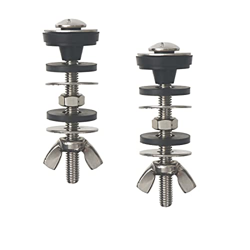 Universal Toilet Tank to Bowl Bolt Kit, Heavy Duty Toilet Tank Replacement Kit, Waterproof and...