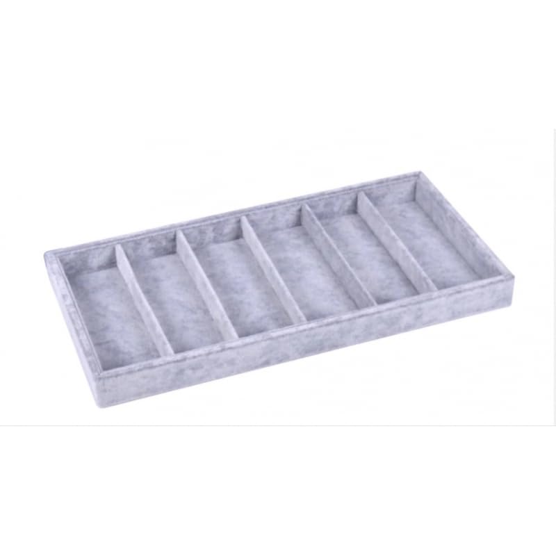Image of 6 Sunglass /Watch Velvet Jewelry Drawer Organizer Tray Stackable Tray