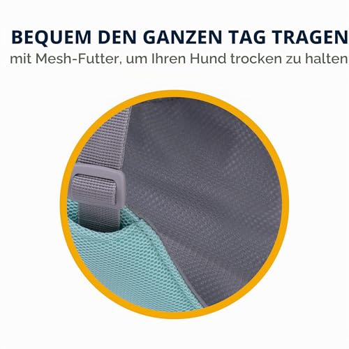 RUFFWEAR Swamp Cooler Hundegeschirr und Griff, leichte Laufausrüstung hält Haustiere bei heißem Wetter kühl, Verstellbar, stark und kühlend, 2 Leinen-Portale, Sage Green (XX Small, 33-43cm)