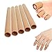 Produktbild Silikon Zehenschutz, 5 Stück Gel Zehenkappen Schlauchbandage Zehen Fingerschutz Fingerbandage Kissen Tube Ärmel Weiche Gel Mais Pad für Blasen Schwielen Schmerzlinderung 15x2,5cm
