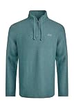 Weird Fish Cruiser Eco Macarrones Sudadera con cremallera de 1/4, Azul mineral, 5XL