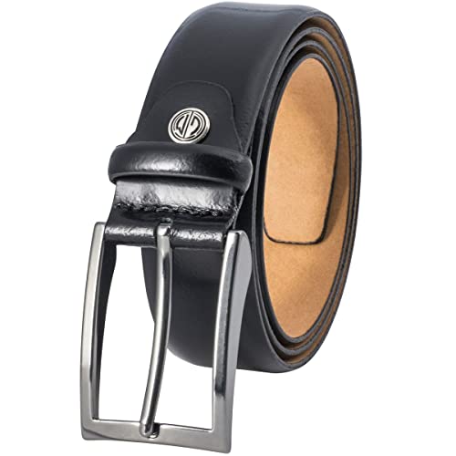 LINDENMANN Ledergürtel Anzug Herren, Anzug Gürtel Herren 35 mm breit,...