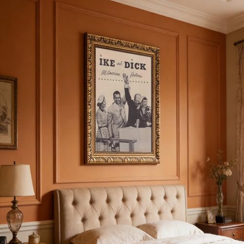 Poster Eisenhower Nixon Toile Vintage Salon et Bureau Style Retro - 7