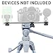 iBOLT 10 inch Tripod Camera Slider Bar with 3 Camera (_ inch) Screw attachments- Great for Adding Additional Microphones, LED Lights, Camera Flash, Monitors, etc.- DSLR Cameras, GoPros, Video Cameras