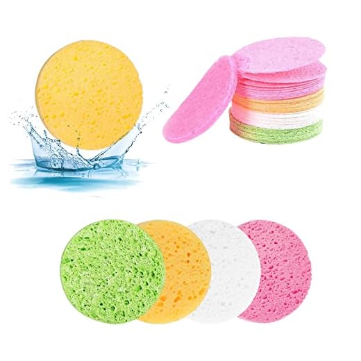 ZOCONE 72 Piezas Esponjas Faciales Comprimidas 4 Colores Reutilizables Esponjas Desmaquillantes Comprimidas Celulosa Redondas Esponja de Lavado Facial Esponja para Limpieza Platos y Ollas