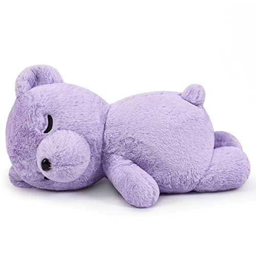 Yeqivo Koala Plüschpuppe Kuscheltier Plüschtier Schlafbär Schlafender Koalabär Teddybär (50CM,Lila)