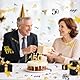 MEJOSER 150 Stück 50 Geburtstag Mann Frau Deko Tischdeko Streudeko Goldene Hochzeit Deko 50. Geburtstag Glitzer Konfetti Schwarz Gold für Frauen Männer 1975 Geburtstagsdeko Tisch (50)