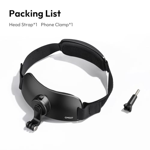 Image of ULANZI CM27 2 in 1 Head Strap Mount for Action Camera - Quick Release Head Mount Set Support Vertical Shots Vlog Video Accessories for Action Camera, Compatible with GoPro Hero 13, 12, 11, 10, 9, 8