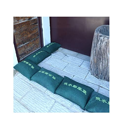Barrera contra inundaciones impermeable con 10 unidades de lona autoabsorbente