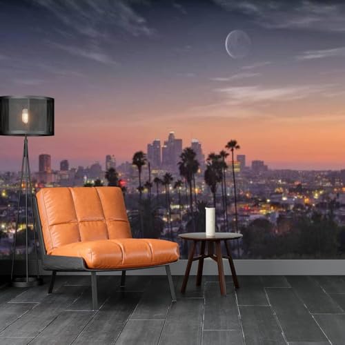 Papier peint mural 3D pour agrandir une chambre ado coucher de soleil - 4