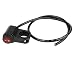 Larcele 12V Negro Motocicleta Impermeable Interruptor de Faros SBKG-01